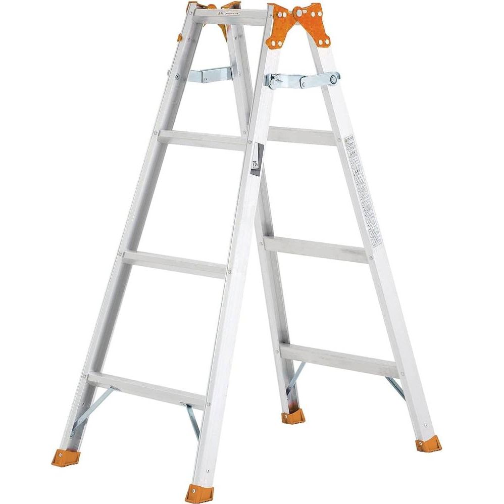 はしご兼用脚立 アルミ リベット 折り畳み式4段